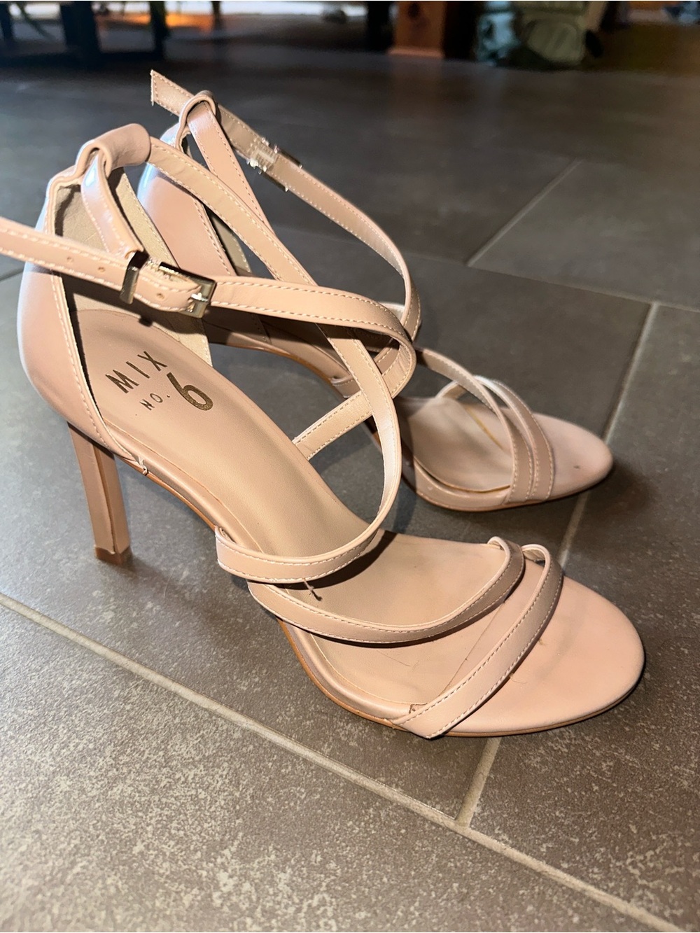 Mix No. 6 nude Strappy Stiletto Heels